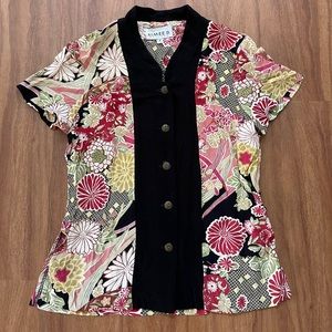 Petite Floral Print Blouse